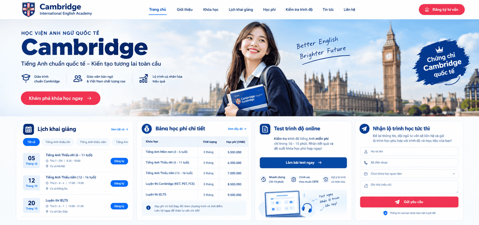 Học Viện Anh Ngữ Quốc Tế Cambridge