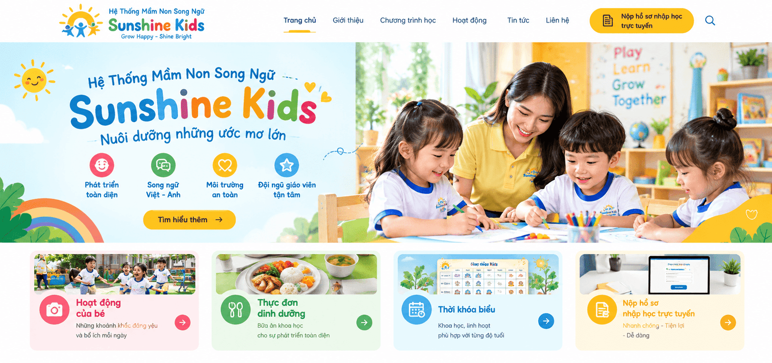 Hệ Thống Mầm Non Song Ngữ Sunshine Kids