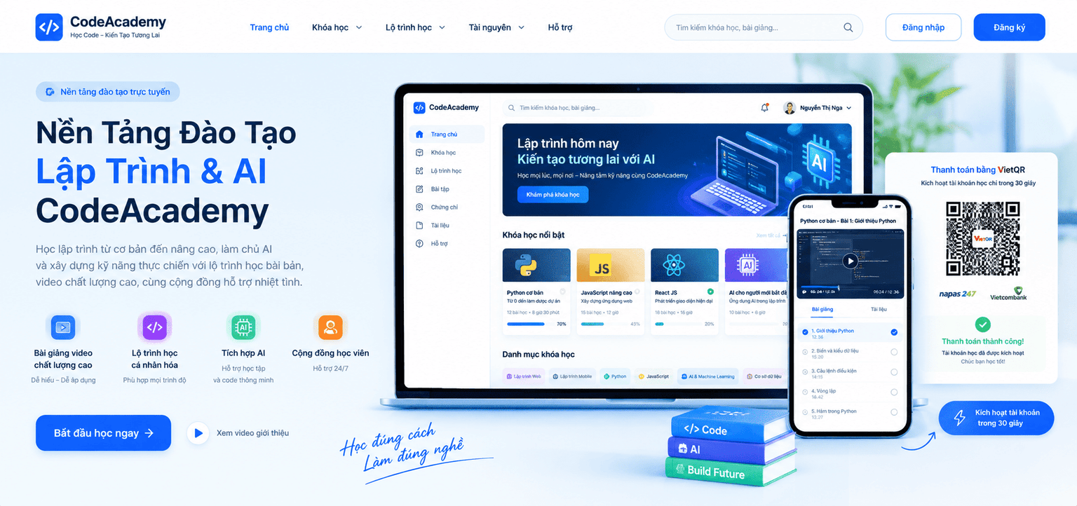 Nền Tảng Đào Tạo Lập Trình & AI CodeAcademy