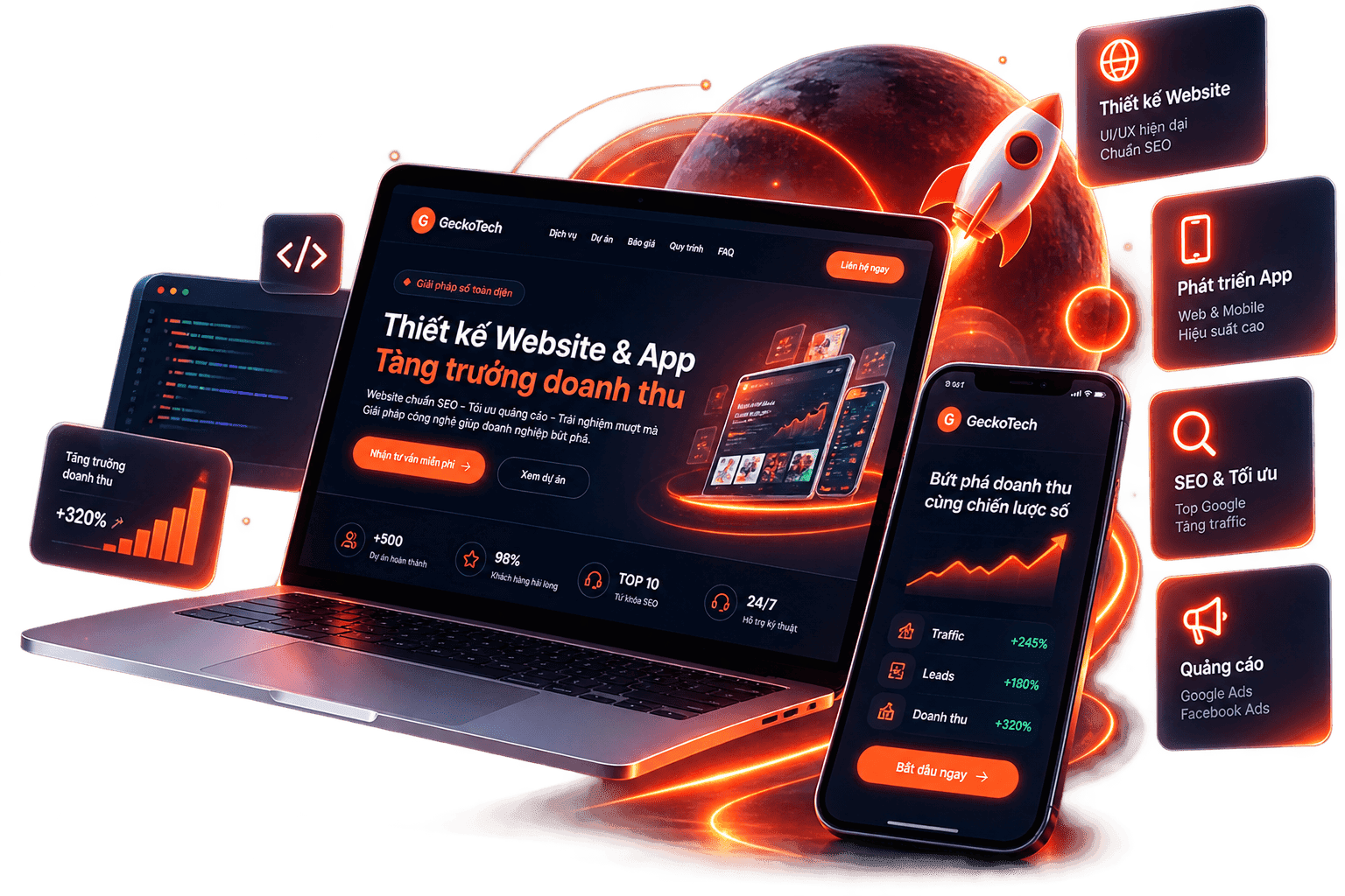 GeckoTech – Thiết Kế Website Chuyên Nghiệp